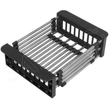 Кухонная мойка Arfeka Eco AR 60 Black с коландером, дозатором, роллер-матом и ринзером