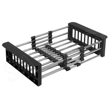 Кухонная мойка Arfeka Eco AR 60 Black с коландером, дозатором, роллер-матом и ринзером