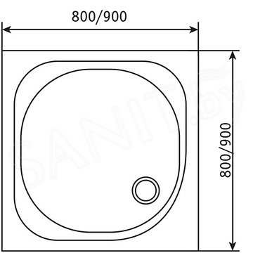 Душевой поддон RGW SMC-W