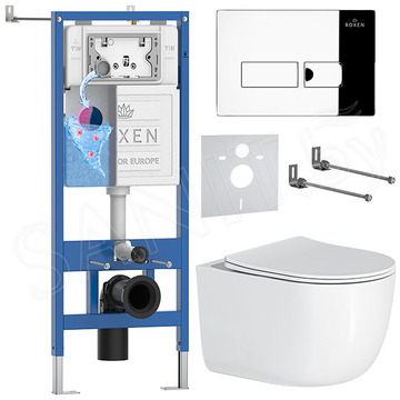 Комплект инсталляции 6 в 1 Roxen StounFix Dual Fresh 964514 с аромадозатором