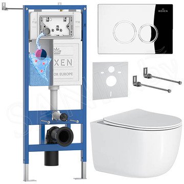 Комплект инсталляции 6 в 1 Roxen StounFix Dual Fresh 964332 с аромадозатором
