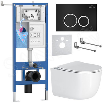 Комплект инсталляции 6 в 1 Roxen StounFix Dual Fresh 964295 с аромадозатором