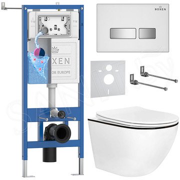 Комплект инсталляции 6 в 1 Roxen StounFix Dual Fresh 964909 с аромадозатором