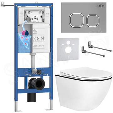 Комплект инсталляции 6 в 1 Roxen StounFix Dual Fresh 964715 с аромадозатором