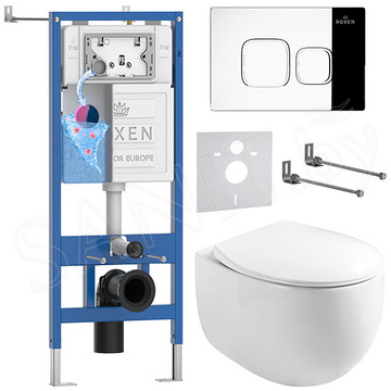Комплект инсталляции 6 в 1 Roxen StounFix Dual Fresh 964100 с аромадозатором