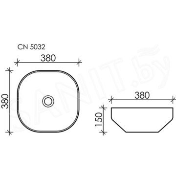 Умывальник CeramicaNova Element CN5032