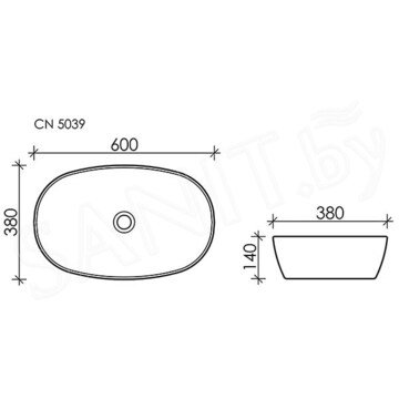 Умывальник CeramicaNova Element CN5039 / CN5040