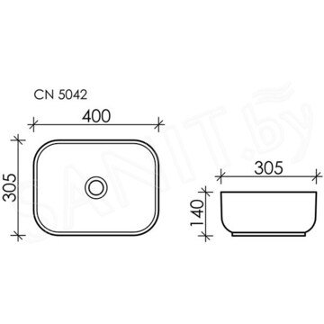 Умывальник CeramicaNova Element CN5042 / CN5043 / CN5044