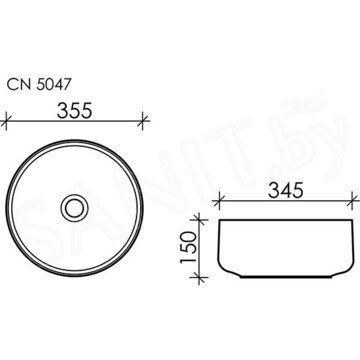 Умывальник CeramicaNova Element CN5047