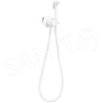 Смеситель встраиваемый Rea Loop White Mat B0255 с гигиеническим душем