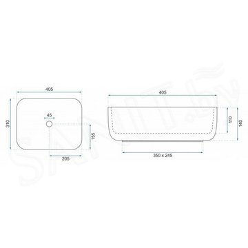 Умывальник Rea Demi Mini White U5064