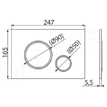 Комплект инсталляции AlcaPlast AM101/1120 Sadromodul с ароматизатором, кнопкой M775 и унитазом Roxen Antares Gold 530110-01G