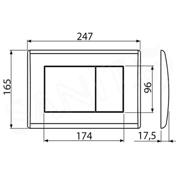 Комплект инсталляции AlcaPlast AM101/1120 Sadromodul с ароматизатором, кнопкой M270 / M271 / M272 и унитазом Roxen Vortex Tornado 530160-01