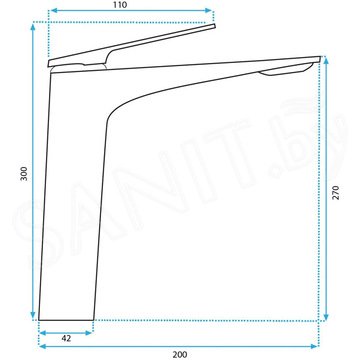 Смеситель для умывальника Rea Avalon tytan B2704