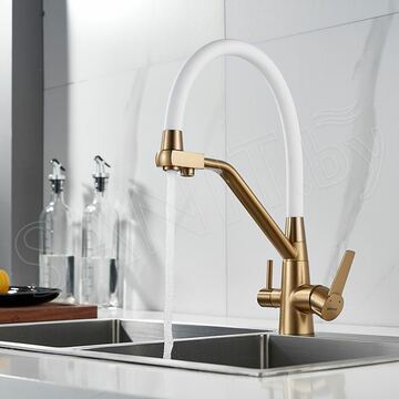 Смеситель для кухонной мойки Shevanik S968G с подключением к фильтру воды