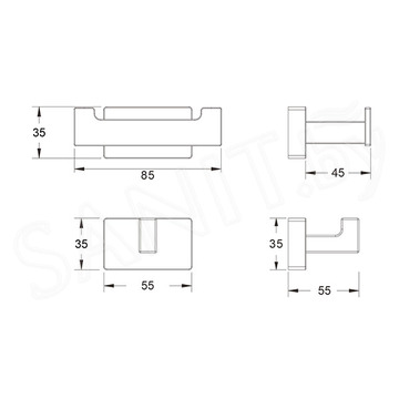 Крючок Shevanik SG5621C двойной