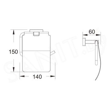 Держатель для туалетной бумаги Shevanik SG5605C