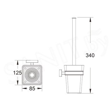 Ершик для унитаза Shevanik SG5600C