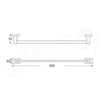 Держатель для полотенец Shevanik SG5617C