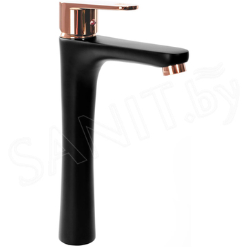 Смеситель для умывальника Rea Mild black matt rose gold REA-B4808