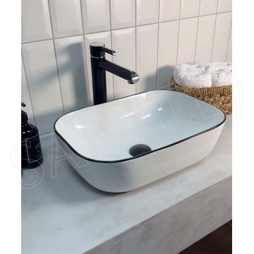 Комплект умывальник Roxen Conta 570055-B со смесителем Gappo G1003-16
