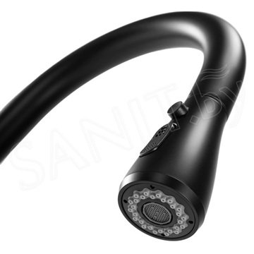 Смеситель для кухонной мойки Rea Mild black matt rose gold REA-B4801
