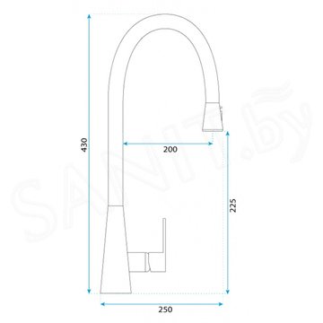 Смеситель для кухонной мойки Rea Mild gold REA-B4802 / Mild gold matt REA-B4803