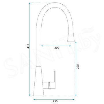 Смеситель для кухонной мойки Rea Mild chrome REA-B9144