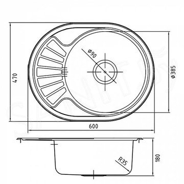 Кухонная мойка Iddis Suno S SUN60SDi77