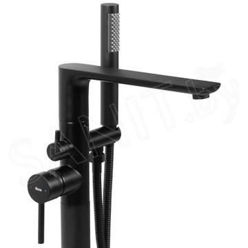 Смеситель для ванны Rea Flores black REA-B2711 напольный