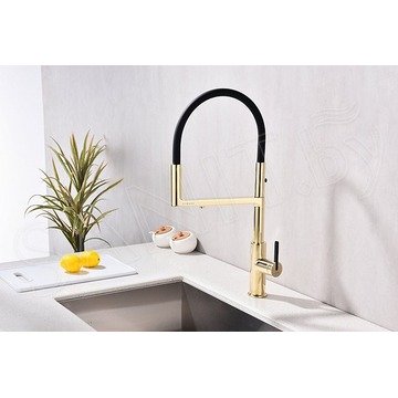 Смеситель для кухонной мойки Paulmark Tornado To213402-G / To213402-BG с подключением к фильтру воды