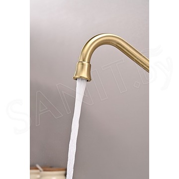 Смеситель для кухонной мойки Paulmark Retro Re213226-BR с подключением к фильтру воды