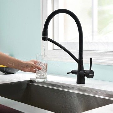 Смеситель для кухонной мойки Paulmark Siegen Si213111-401TB(AN) с подключением к фильтру воды