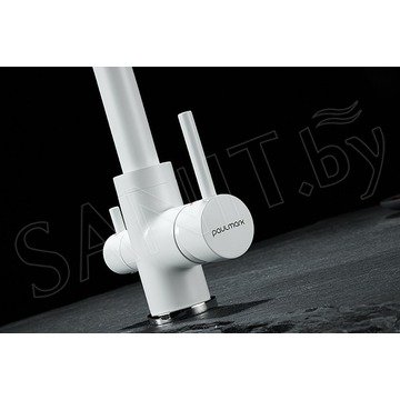 Смеситель для кухонной мойки Paulmark Essen Es213011-431TW(WH) / Es213011-BE с подключением к фильтру воды