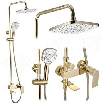 Душевая стойка Rea Storm gold REA-P9531