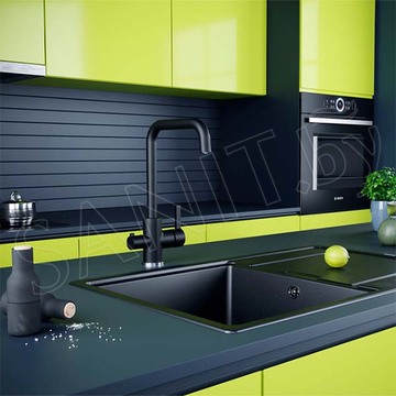 Смеситель для кухонной мойки Paulmark Logas Lo213021-401TB(AN) / Lo213021-402 / Lo213021-310 с подключением к фильтру воды