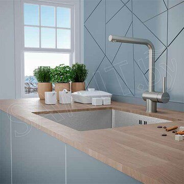 Смеситель для кухонной мойки Paulmark Spring Sp212067-SS(BS)