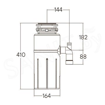 Измельчитель пищевых отходов Paulmark Intenso Pro-1000