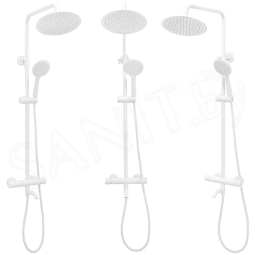 Душевая стойка Rea Lungo white REA-P6608 с термостатом