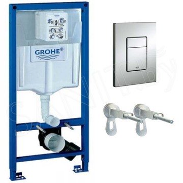 Комплект инсталляции Grohe Rapid SL 38772001 с унитазом Roxen Simple Compact 530120-01 Rimless Soft Close