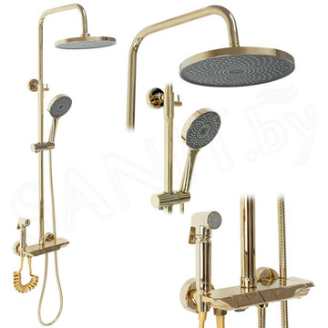 Душевая стойка Rea Max Gold REA-P6617