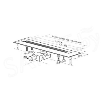 Душевой трап Tim Zeissler Evolux Plus Zst.1141.4002 / Zst.1141.5002 / Zst.1131.6002 / Zst.1141.7002 / Zst.1141.8002