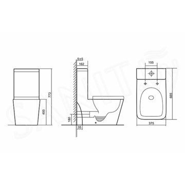 Напольный унитаз Triton-Pro Mono MO-8706