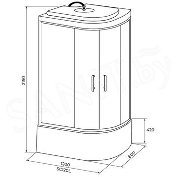 Душевая кабина Iva SC120CTL / SC120CTR