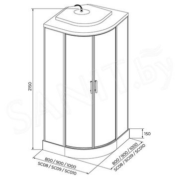Душевая кабина Iva SC08CT / SC09CT / SC010CT