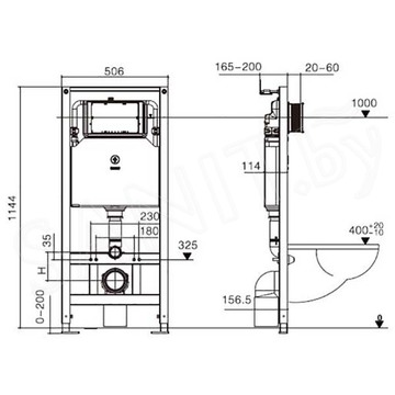 Комплект инсталляции Weltwasser Amberg 506 ST CR / MT-CR