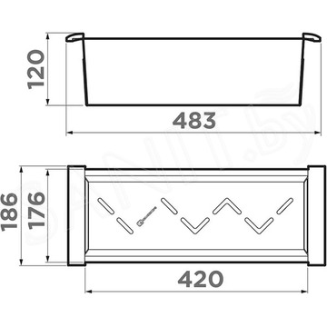 Коландер для кухонной мойки Omoikiri CO-04-LG