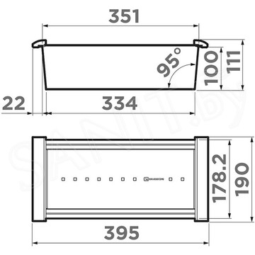 Коландер для кухонной мойки Omoikiri CO-05-LG