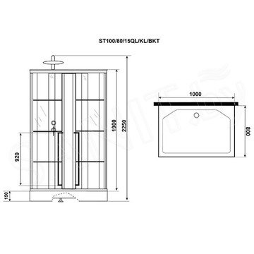 Душевая кабина Niagara Standart ST 100х80 / 120х80