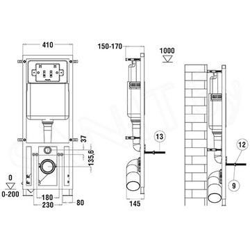 Комплект инсталляции Weltwasser Marberg 410 RD WT